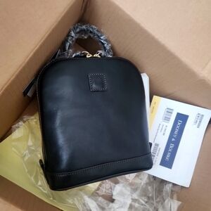 Dooney & Bourke Florentine Small Zip Pod Backpack Black NWT